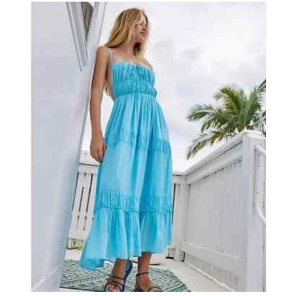 Free People Taking Sides Maxi Dress Small NEW - Picture 1 of 5